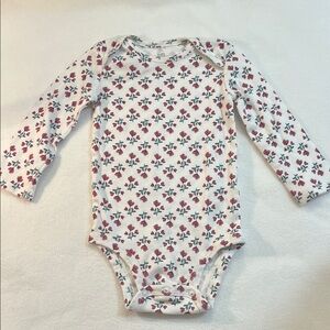Charming Floral Long Sleeve Bodysuit